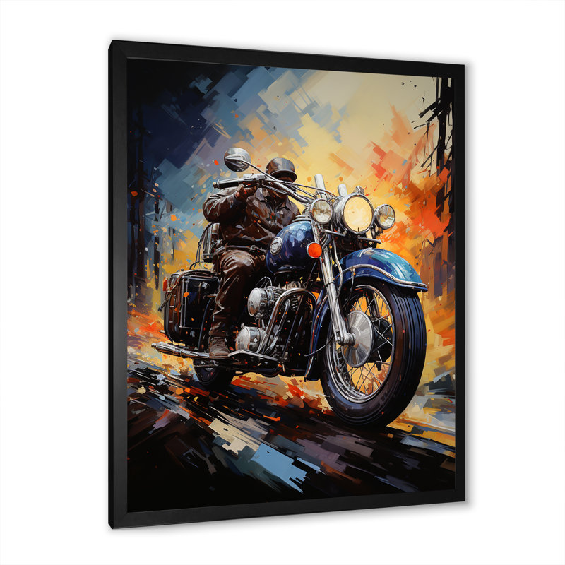 Fantaisie Moto Odyssey, Cadre simple noir, H 32 po x l 16 po x P 1 po