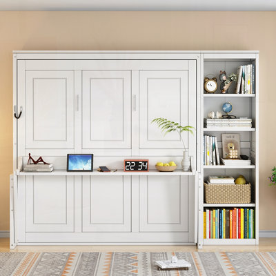Murphy Bed with Desk and Bookshelf