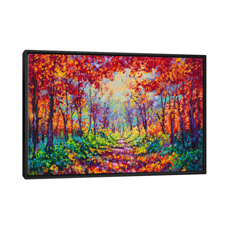 «Luminous» par Kimberly Adams, impression sur toile, H 18 po x l 26 po x P 1,5 po, Toile avec cadre noir, Pas de tapis