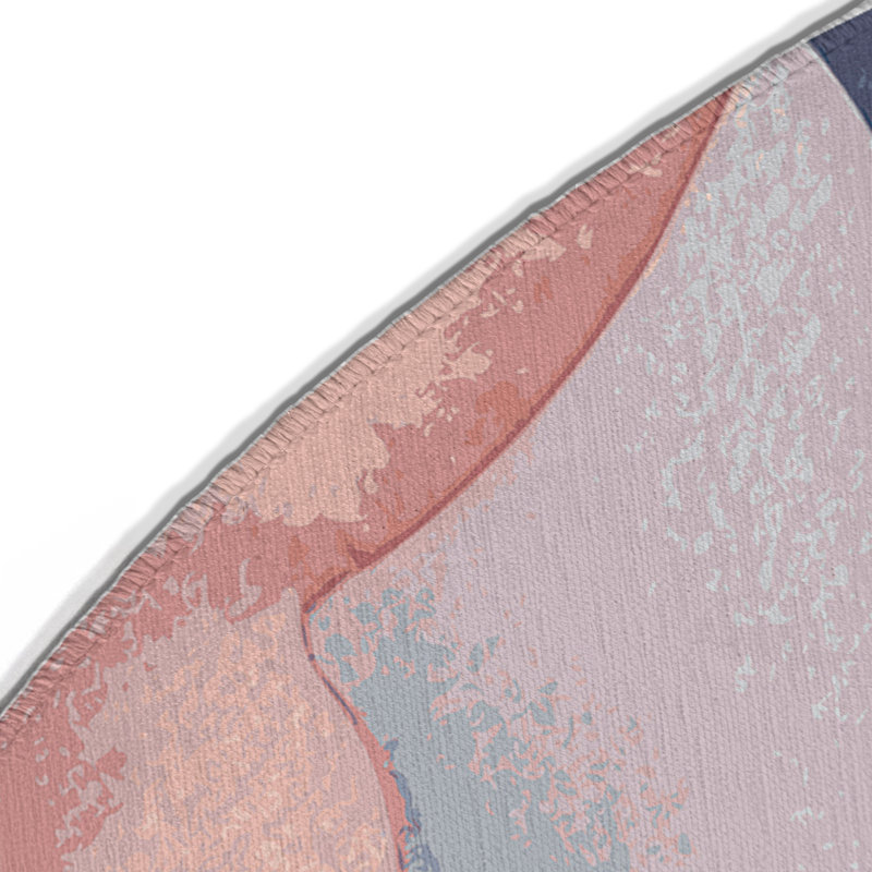 Dewy Waves Indoor And Outdoor Area Rug, Round 5'