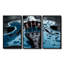 Music Blue Instument Violin - Ensemble de décoration murale musique-290866217-290866220