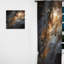 Glennys abstrait doré et noir Constellation II - rideau à collages - velours obscurcissant - 1 panneau-378479617
