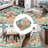 Area Rug, Modern Abstract, Washable, Non-Slip, Thin Soft Large Area Rug for Living Room, Bedroom, Dining Room, Blue.-803483197