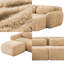 Canapé en forme de U sans os avec éponge à haute densité 32D, fond antidérapant et aucun assemblage requis, canapé modulaire en peluche à 4 places avec combinaison libre et conception ergonomique-290541745