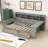 Wood Daybed with Two Storage Drawers and Shelves-765863668