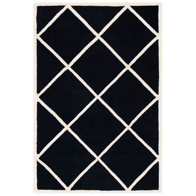 Sanyla Hand Tufted Wool Geometric Rug