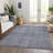 Machine Washable Indoor/Outdoor Xhevrie Blue Rug-2112160090