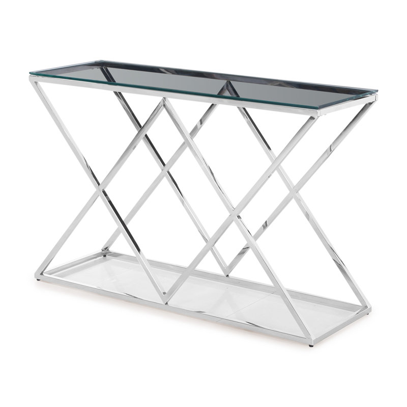 Gabrielle 120cm Glass Top Console Table