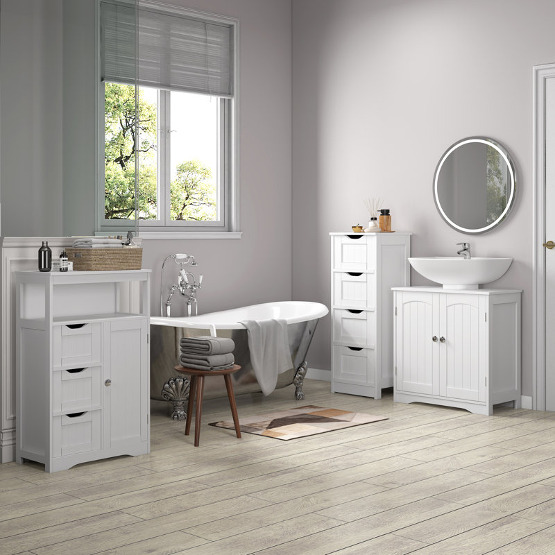 Abisai Linen Cabinet, White