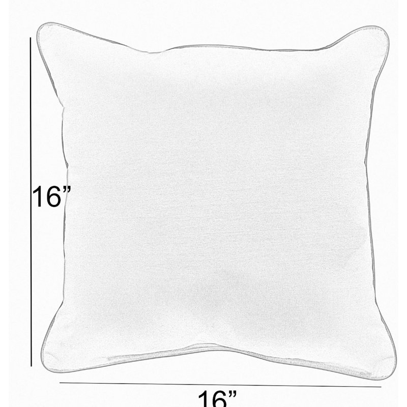 Striped Outdoor Reversible Throw Pillow, 24" x 24", Black/Brown/Black