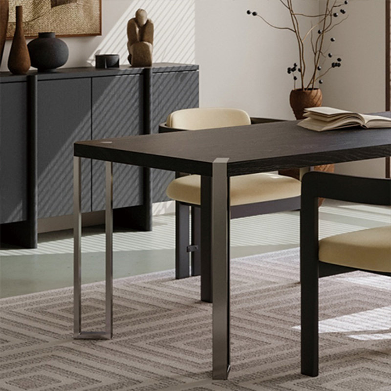 Durable solid wood dining table, 29.52"H x 55.11"L x 27.55"W