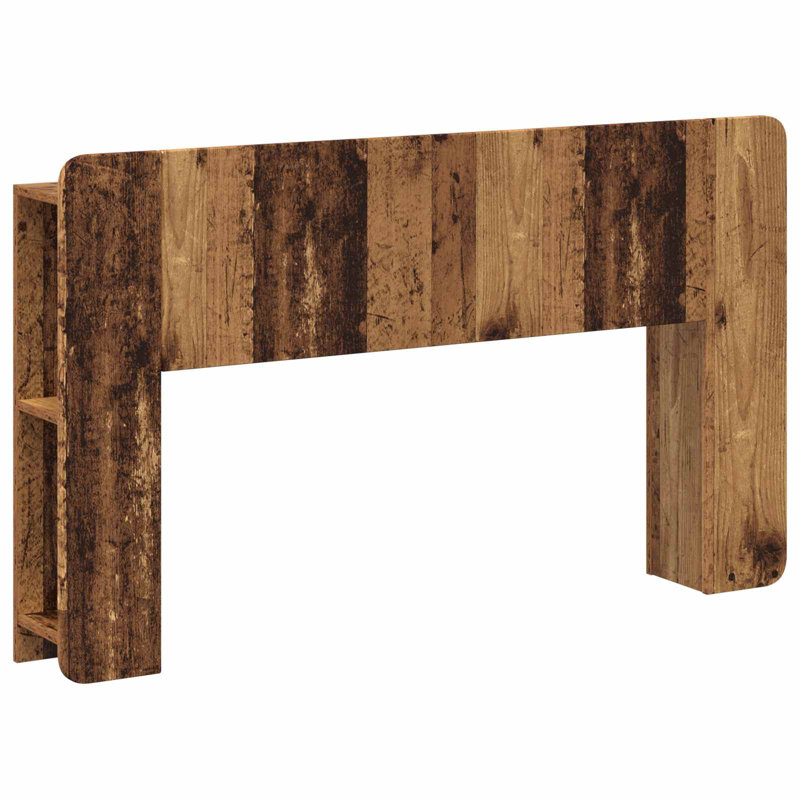Bookcase Headboard, 120 x 200 cm, Old Wood