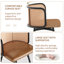 Ensemble de 4 tabourets de bar rotatifs 26 po H-619765381