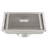 FINE FIXTURES Square Shower Floor Drain, 4 inch Slotted Grate Design, 10-Gauge 304 Stainless Steel, Center Outlet, Fast Drainage, Hair Strainer Included-126703048