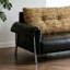 Canapé noir moderne, simple et luxueux
