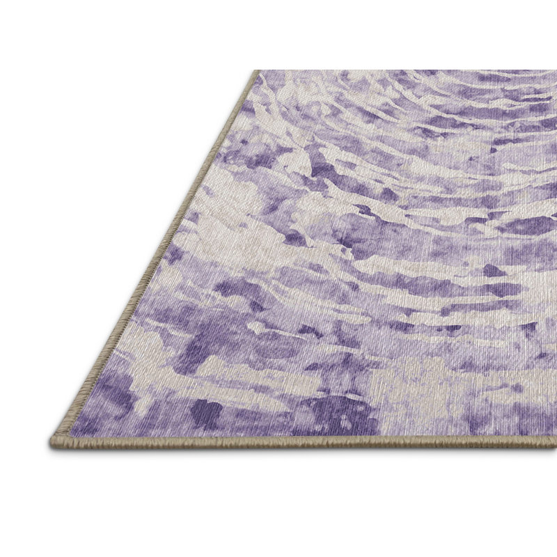 Machine Washable Beige Area Rug, Rectangle 2' x 3'