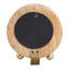 Horloge décorative ronde en bois avec pieds en fer pour décoration intérieure - Horloge de table pour manteau de cheminée, vestibule ou bureau - 7 po, brun clair et brun