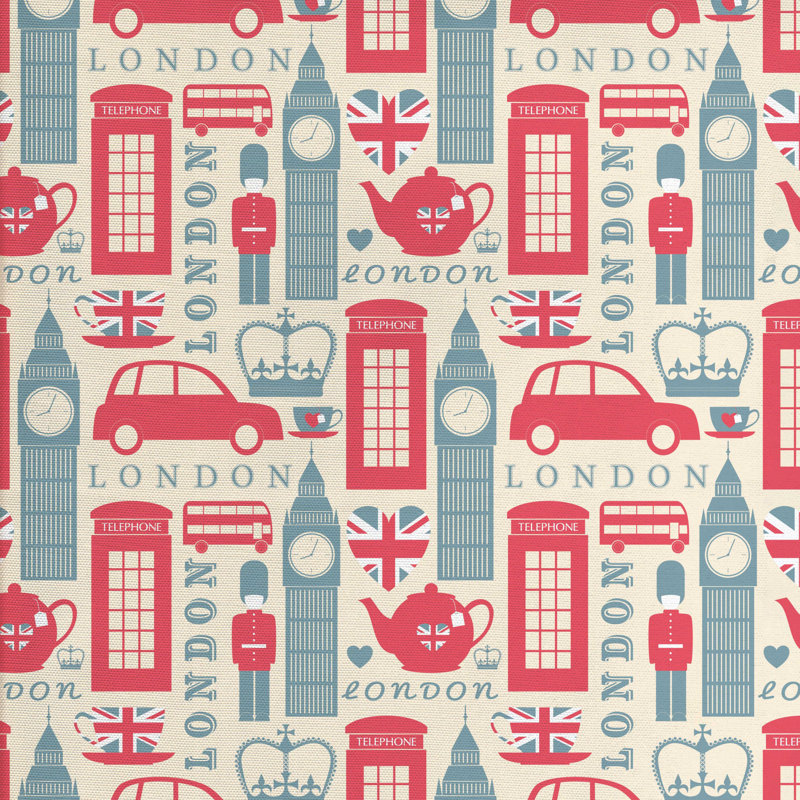 Tissu de londres, l 58 po x L 108 po