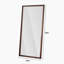 Miroir de plancher 70 po x 32 po avec cadre en bois artificiel, design élégant et durabilité, un incontournable pour les chambres à coucher, les magasins de vêtements et les salons