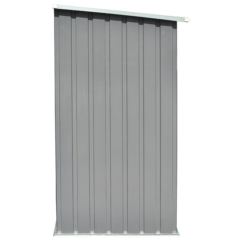 Schoodic 5.35 ft. W x 2.73 ft. D Galvanized Steel Lean-To Storage Shed, Gray