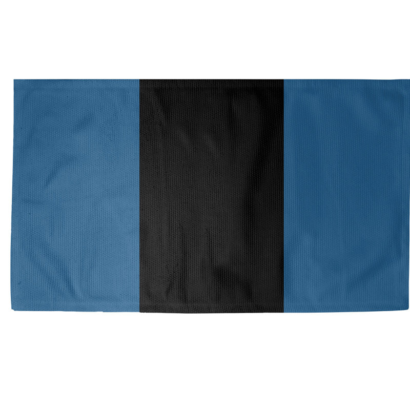 Tapis bleu à rayures de hockey national, Rectangle 5 pi x 7 pi, Oui