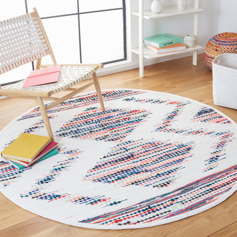 Montauk Flat Weave Performance Rug, Round 6'