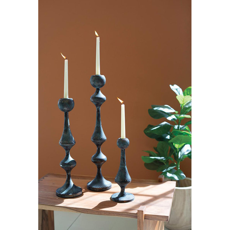 Jayraj 23" H Metal Tabletop Candlestick
