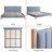 Scandinavian Channel-Tufted Upholstered Bedwith Solid Wood Frame, King ,Blue Linen-28691558-28691552