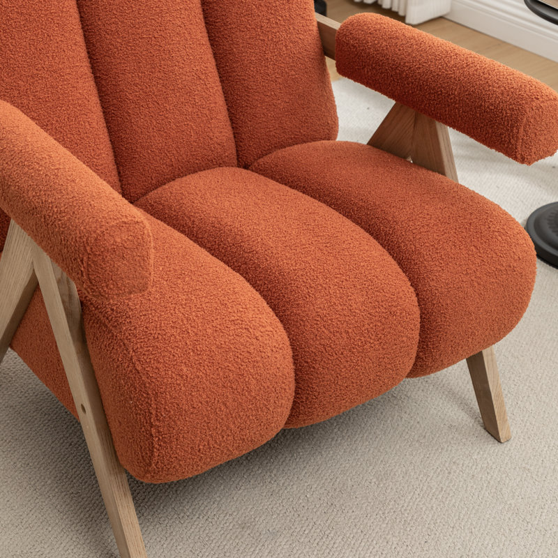 Fauteuil Bula, Polyester orange, 1