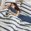 3-Piece Striped Comforter Set, Soft And Durable For All-Season Use, Modern Minimalist Design-125220473-125220479