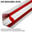 48'' H x 2'' W x 2'' D Metal Wall Protector