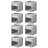 mDesign Fabric Baby Nursery Storage Cube with Front Window-363231751-363231758
