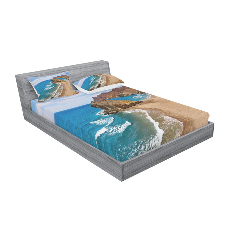 Microfiber Sheet Set, Queen Sheet Set with Fitted Sheet