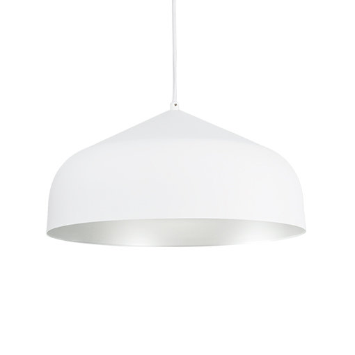 Helena 1 - Light Pendant, White, No Bulb Included, White/Gold