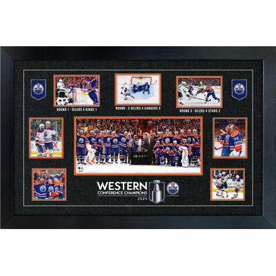 Collage encadré des Edmonton Edmonton Oilers
