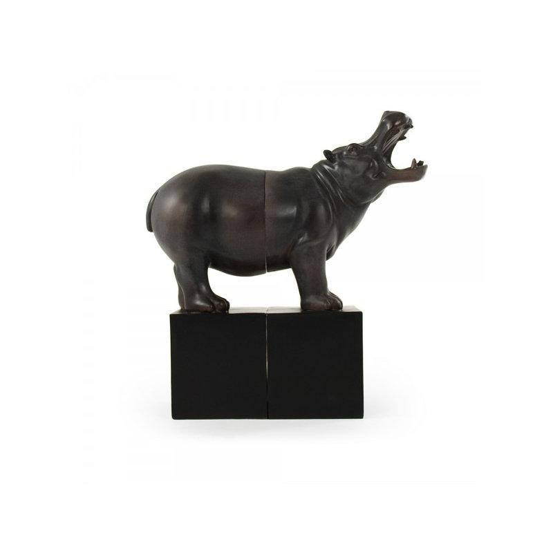 Hippopotamus Bookends