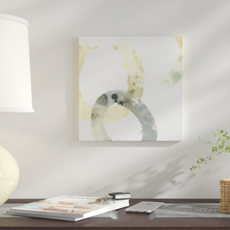 « neutral halo i », impression sur toile, H 37 po x l 37 po x P 1,5 po, Toile tendue, Pas de tapis