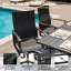 Ensemble repas pour 8 personnes avec fauteuils pivotants 360 ° et table en métal-134077994