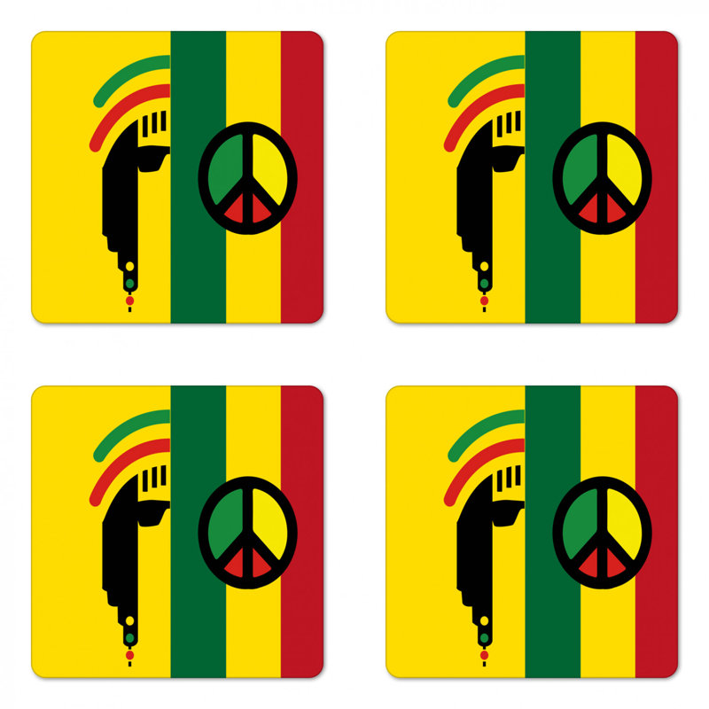 Sous-verre rasta