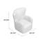 Fauteuil club à oreilles pivotant
