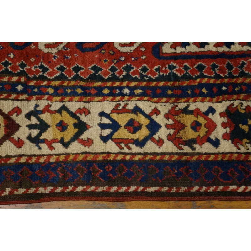 Rustic Antique Tribal Mid 19th Century Caucasian Sewan Kazak Rug