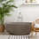 Baignoire de trempage en béton Avalon NativeStone autoportant ovale