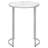 Stylish Living Area Table With White Laminate And Grey Metal Legs Room Base