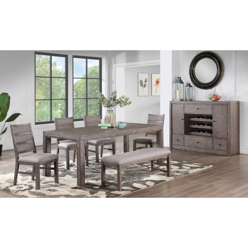 Chaise d'appoint rembourrée en bois massif Delver, Gris, Gris