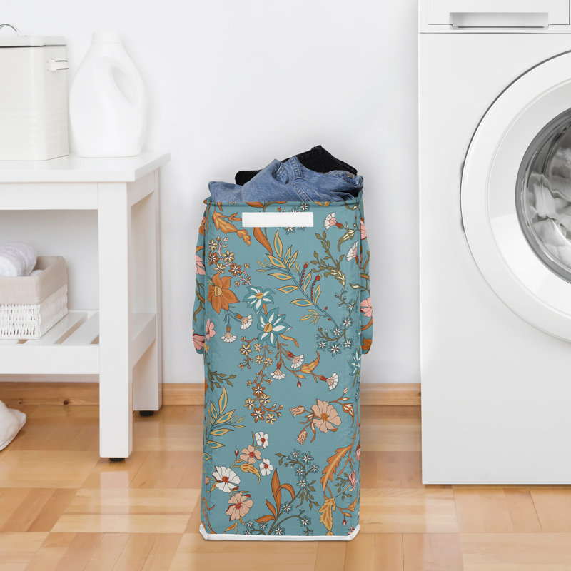 Panier à linge pliable Boho Floral Wildflower