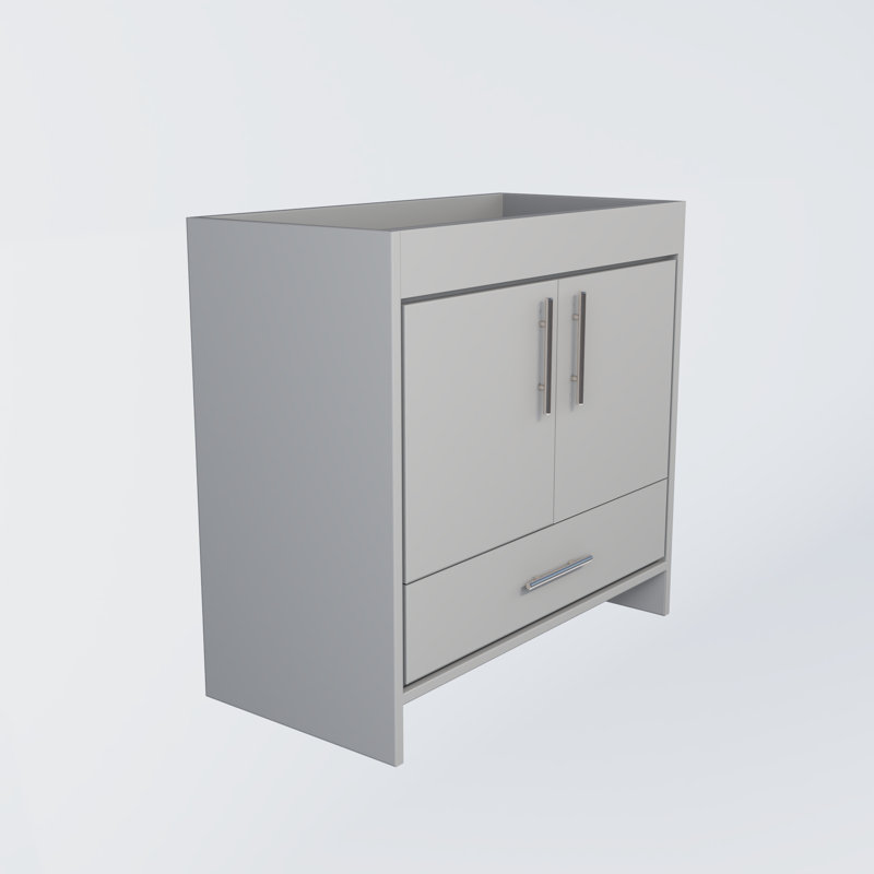 Volpa 35.25'' Single Bathroom Vanity Base Only, Gray