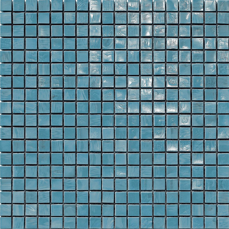 5/8" x 5/8" Glass Mosaic, Dark Turquoise