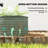 Steel Raised Beds for Garden Set of 2, Green-770617166-770617152