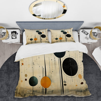 Ensemble de housse de couette coloré Mid Century Minimalist Oasis IV - Minimalisme