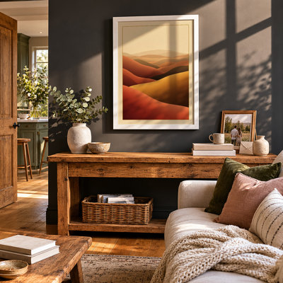 Desert Under Dunes Modern - Framed Print